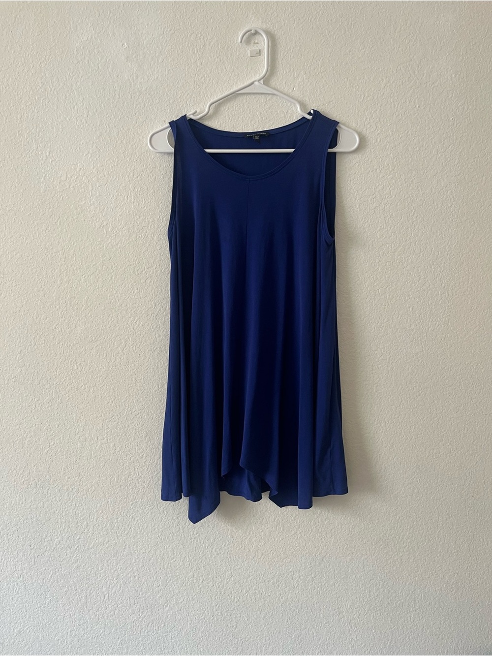 Eileen Fisher Royal Blue Tunic Tank XS‎ 100% Silk